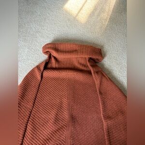 Eileen Fisher Rust Cowl Neck Sweater